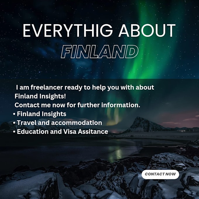 Bestseller - assist you anything related to finland