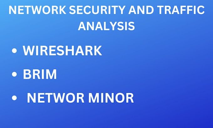 Gig Preview - Do network security, traffic analysis by wireshark, tshark, brim, network miner