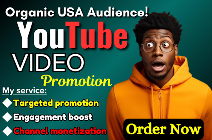 Gig Preview - Organically  promote your youtube video and make it rank on page 1