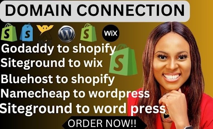 Gig Preview - Connect domain with shopify,wix,squarespace and any website