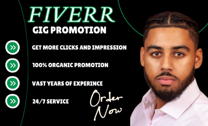 Gig Preview - Promote your fiverr gig to reach more audience, gig optimization