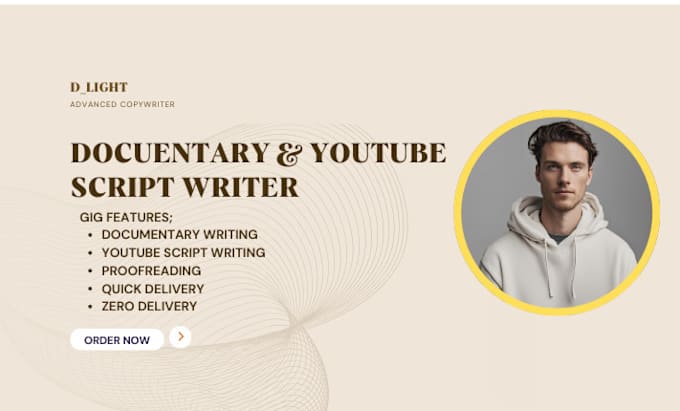 Gig Preview - Documentary script writer youtube script writer movie script fern sunnyv2