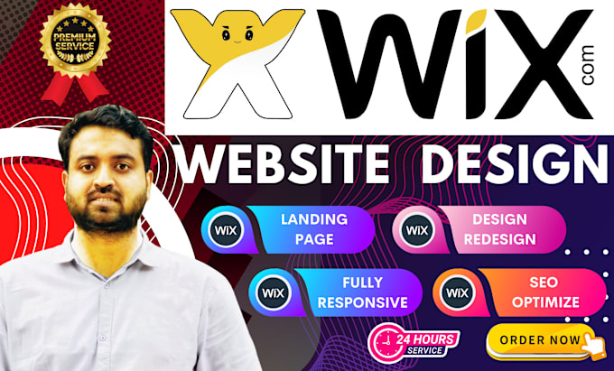 Gig Preview - Design wix website, wix responsive landing page sales funnel ecommerce store SEO