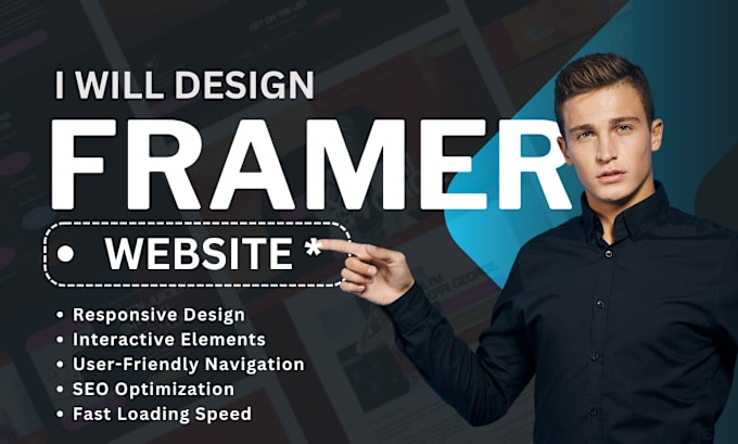 Gig Preview - Create framer website, convert figma to framer, framer animation, spline webflow