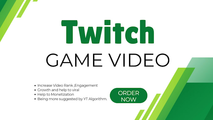 Gig Preview - Do promotional twitch channel, video marketing, for your twitch stream promotion