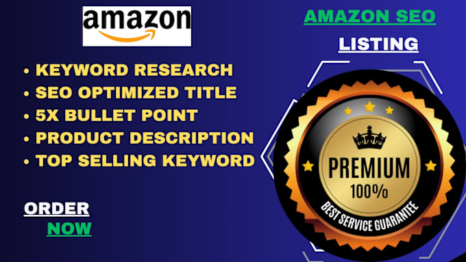 Gig Preview - Do amazon product listing description with amazon SEO