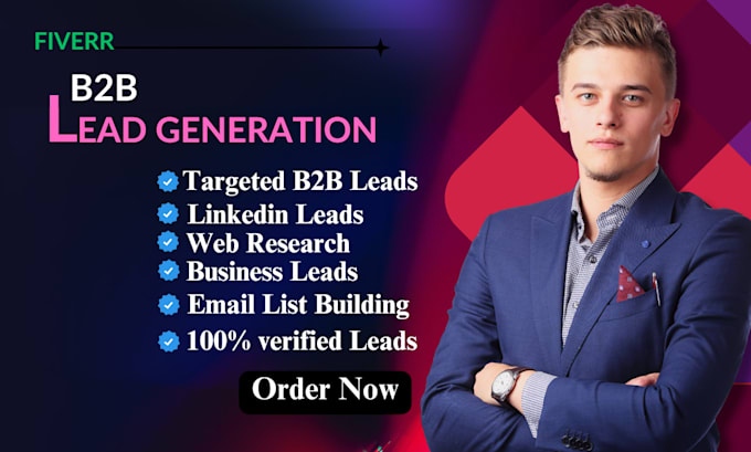 Gig Preview - Deliver targeted b2b lead generation services for any industry