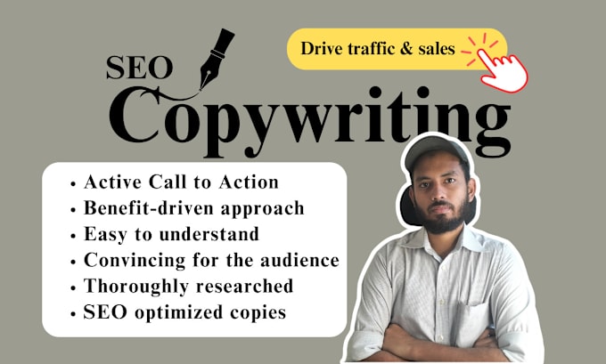 Gig Preview - Be your website copywriter with SEO expertise