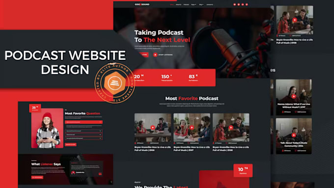 Gig Preview - Build podcast wordpress website design music website dj website podcasts website