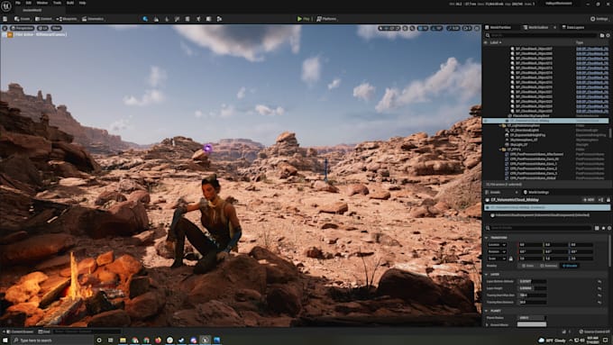 Gig Preview - Create environment for your game in unreal engine