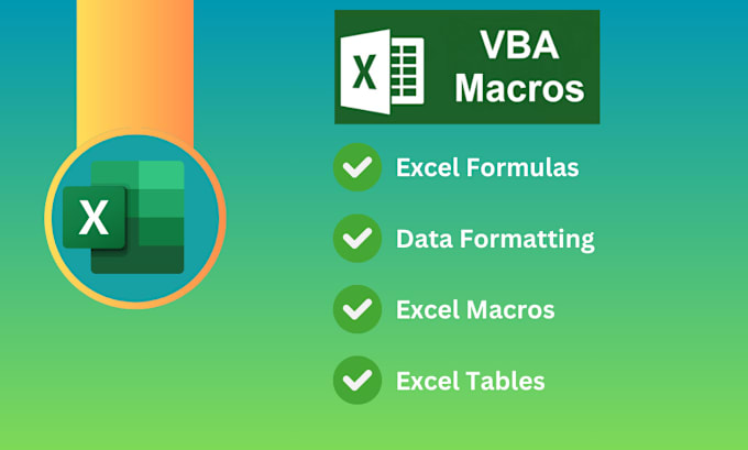 Gig Preview - Automate your tasks with custom excel macros and vba scripts