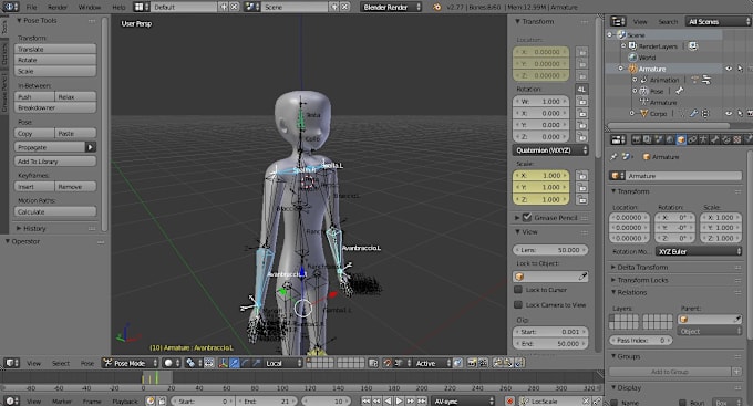 Gig Preview - Do your blender character designing, modeling, and rendering