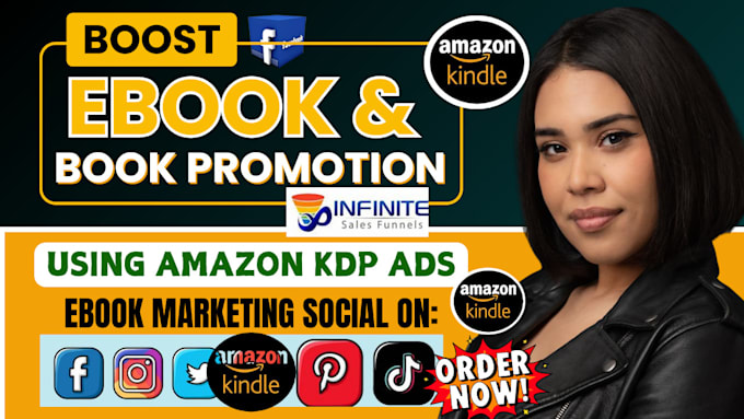 Gig Preview - Kindle amazon KDP ebook ebook marketing link book promotion clickbank affiliate