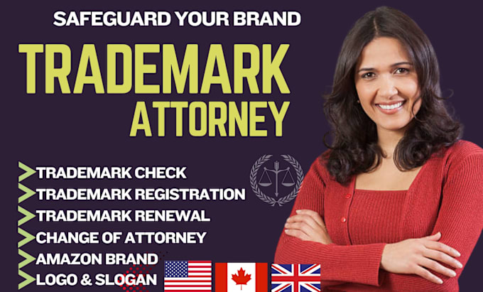 Gig Preview - Do trademark registration, tm filing for US and non US for amazon brand registry