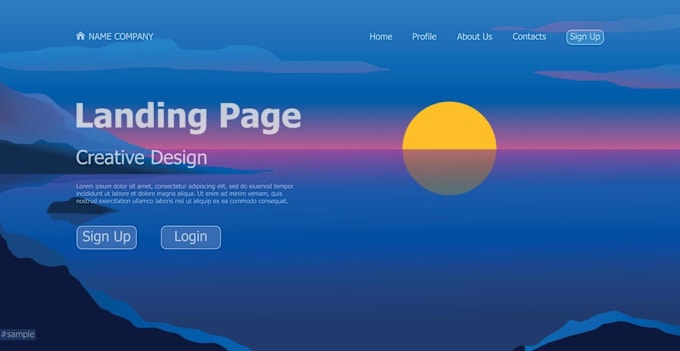 Gig Preview - Best design for landing page