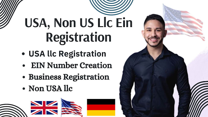 Gig Preview - Register USA llc ein number company formation business registration wyoming