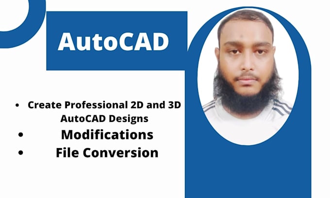 Gig Preview - Do  focused autocad 3d, 2d design for your business