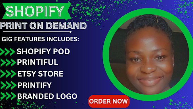 Gig Preview - Do shopify print on demand store, dropshipping printify shopify store