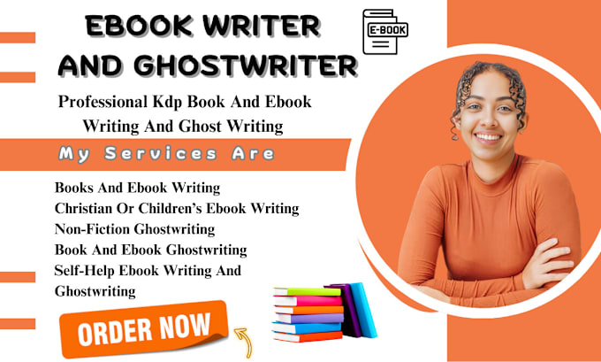 Gig Preview - Be ebook writer nonfiction ghostwriter kdp formatting amazon kdp book publishing