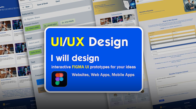 Gig Preview - Design interactive figma UI prototypes for your ideas