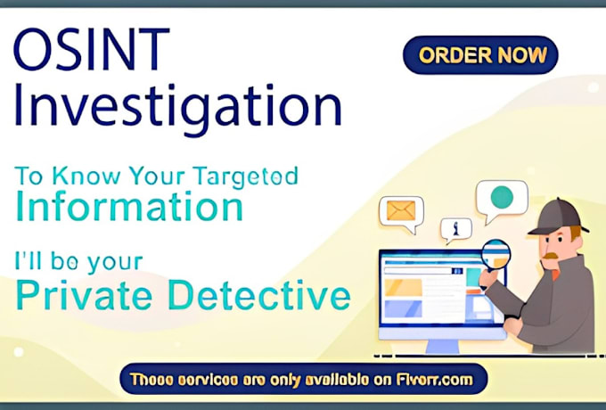 Gig Preview - Be your online osint investigator