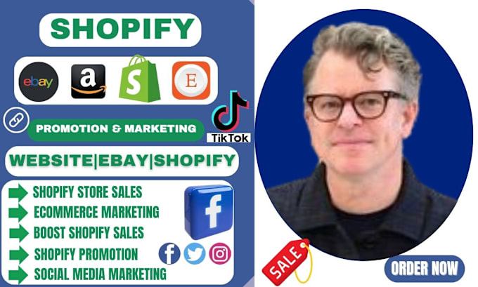 Gig Preview - Promote your shopify store and ecommerce marketing, SEO to increase sales