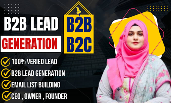 Gig Preview - Do b2b lead generation, lead generation specialist, linkedin lead generation