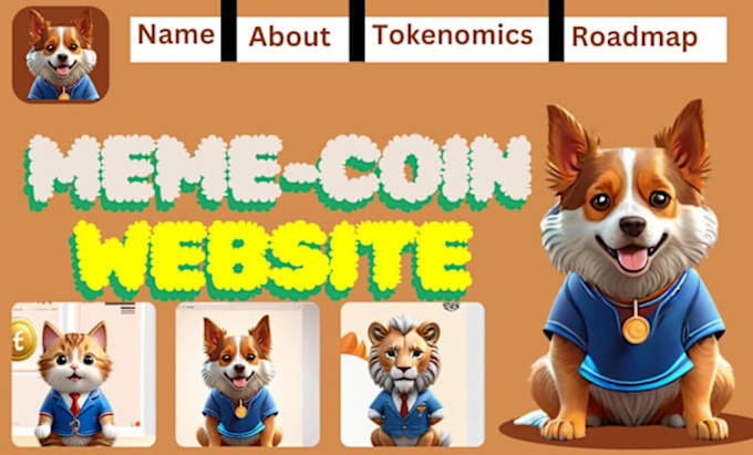 Gig Preview - Design memecoin website, presale website, crypto website, meme website