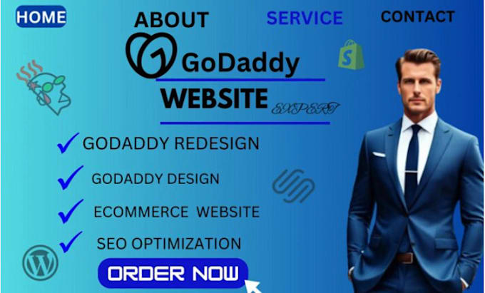 Gig Preview - Design or redesign wix website, weebly, godaddy website using hostinger bluehost