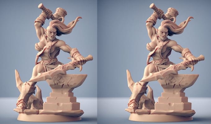 Gig Preview - Sculpt 3d model 3d toys miniatures, figurine, 3d mask  for 3d printing