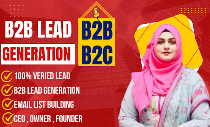 Gig Preview - Do b2b lead generation, linkedin lead generation targeted lead generation expert