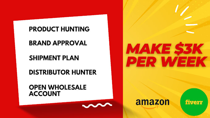 Gig Preview - Do amazon fba wholesale product hunting with brand approval