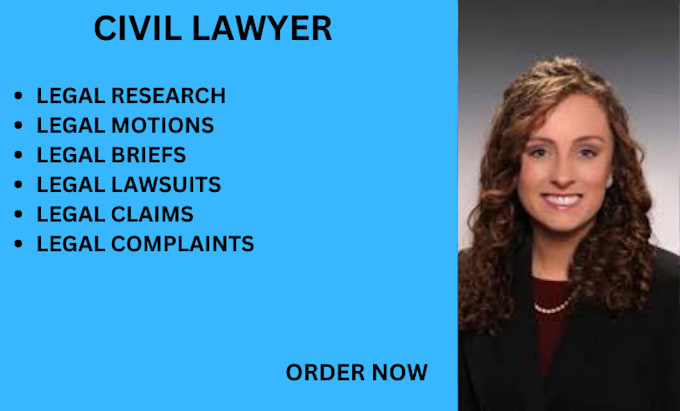 Gig Preview - Draft legal motions, briefs, claims, lawsuits, petitions, appeals, and research