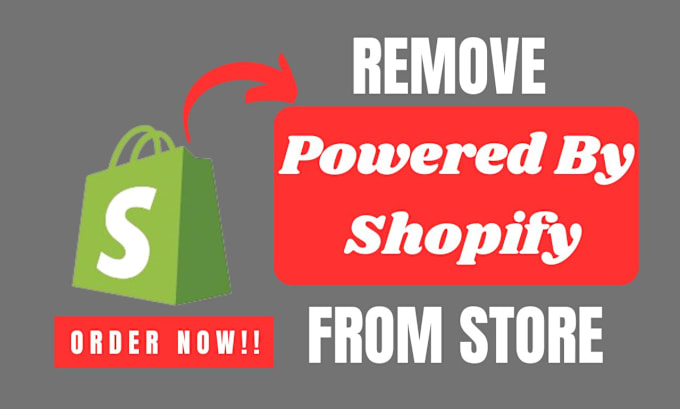 Gig Preview - Remove powered by shopify link from store footer