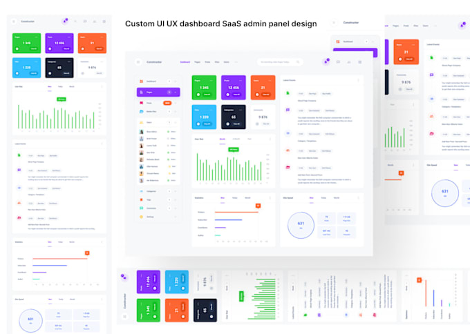 Gig Preview - Deliver custom UI UX dashboard saas admin panel design