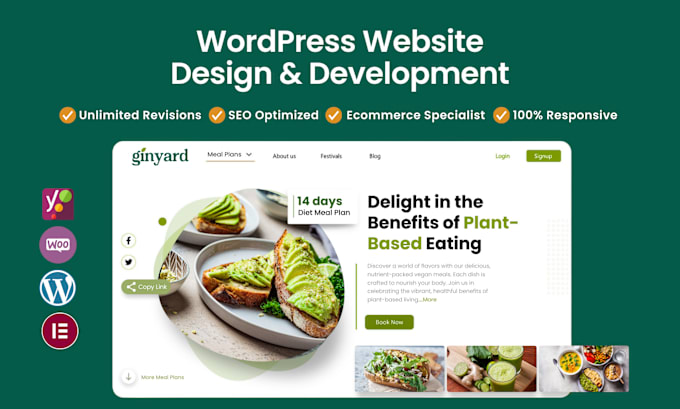 Gig Preview - Build a premium wordpress website or ecommerce shop for you