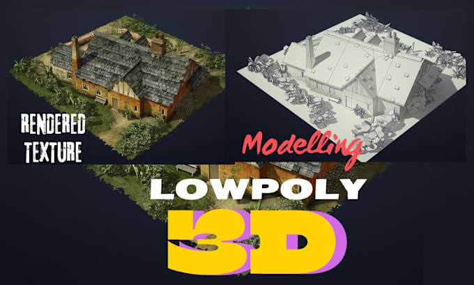 Gig Preview - Do low poly 3d model 3d environment landscape maps game assets in blender unity