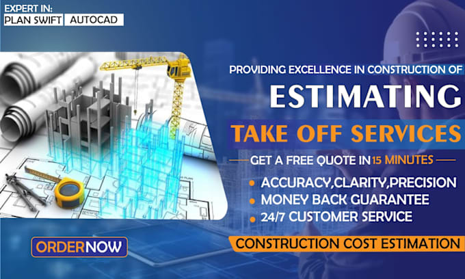 Gig Preview - Do construction estimate, material take off and cost estimation