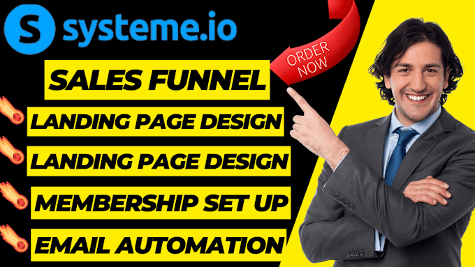 Gig Preview - Design high converting system io, sales funnel and membership website design