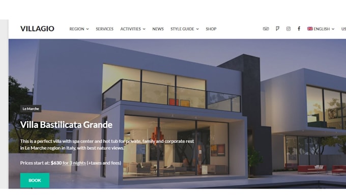 Gig Preview - Design vacation rental website hotel booking ical sync cloudbeds ownerrez airbnb