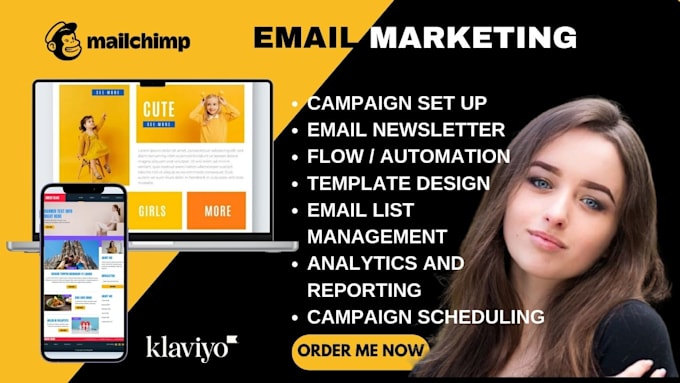 Gig Preview - Design mailchimp newsletter, klaviyo template, email newsletter, flows, campaign