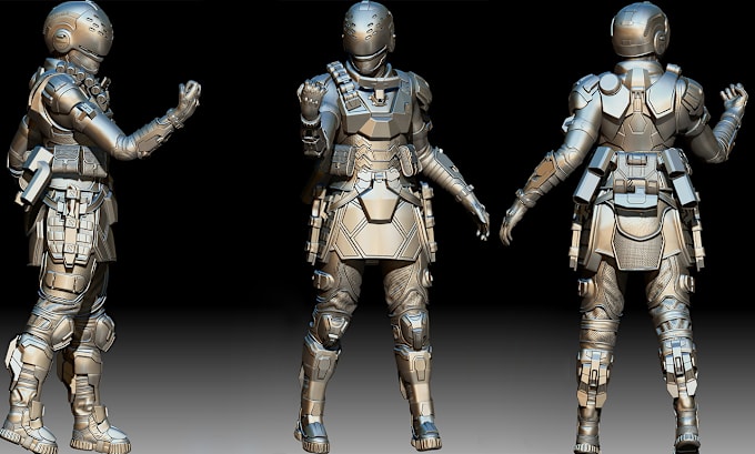 Gig Preview - Do the 3d model in zbrush and blender for 3d print