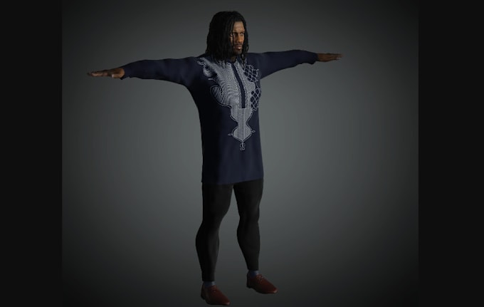 Gig Preview - 3d human model,vrm model for 3dwd,clean topology,uv map,epic skelton rig unity