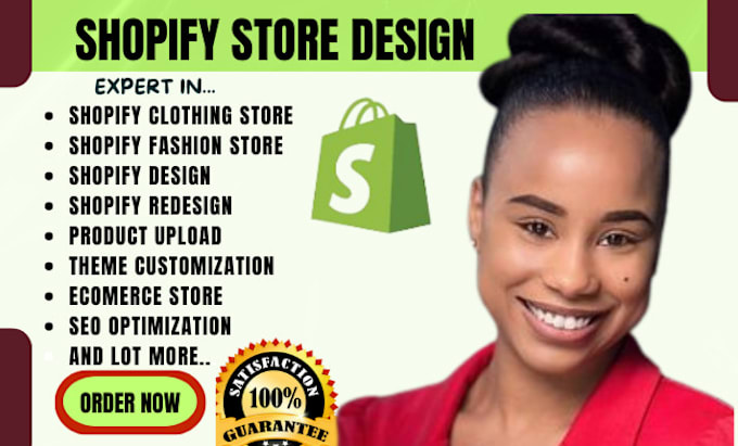 Gig Preview - Design shopify clothing website clothing fashion store shopify clothing website