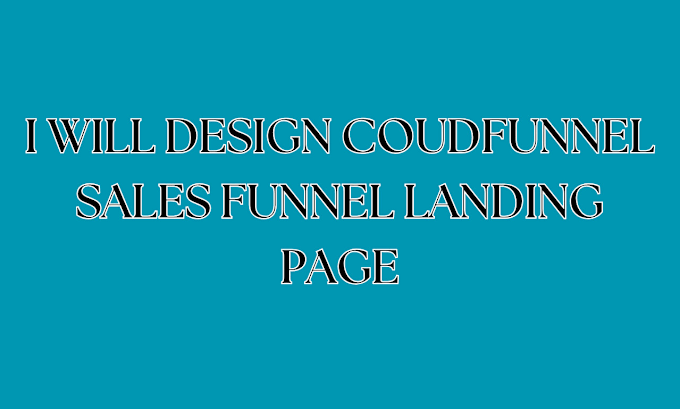 Bestseller - design cloudfunnel sales funnel landing page