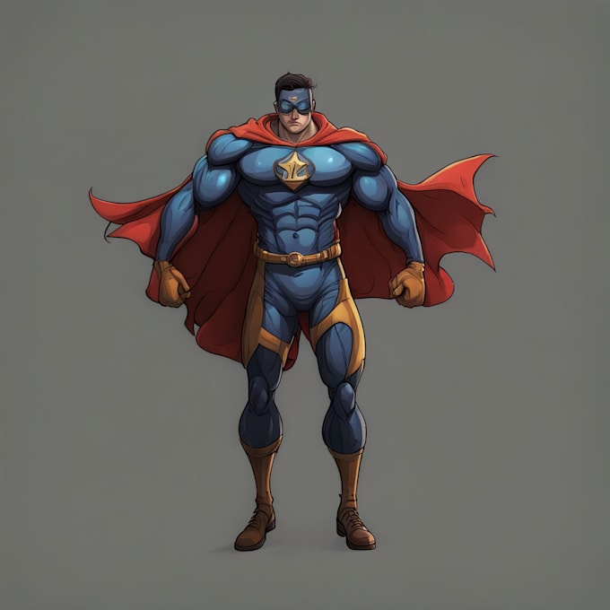 Gig Preview - Create wonderful superhero cartoon character