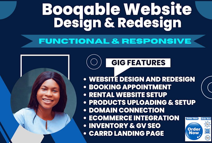 Gig Preview - Design booqable rental service website online booking website booqable website