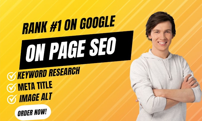 Gig Preview - Do complete on page seo for your website ranking on google search results