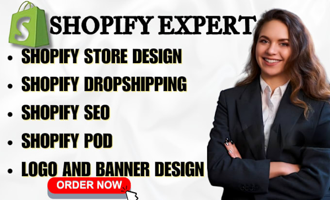 Gig Preview - Build shopify store or dropshipping ecommerce store