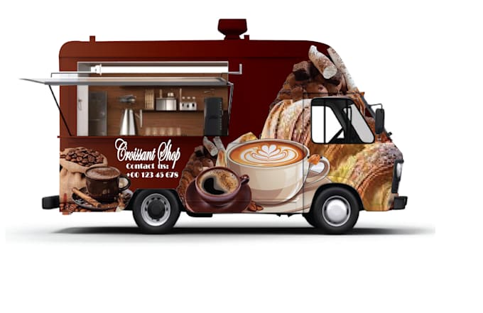 Gig Preview - Design professional food truck wraps designs